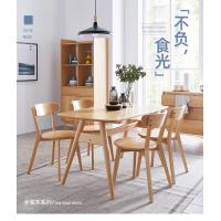Buy cheap Compact Solid Wood Table And Chair Sets Dining Room Furniture Customized product
