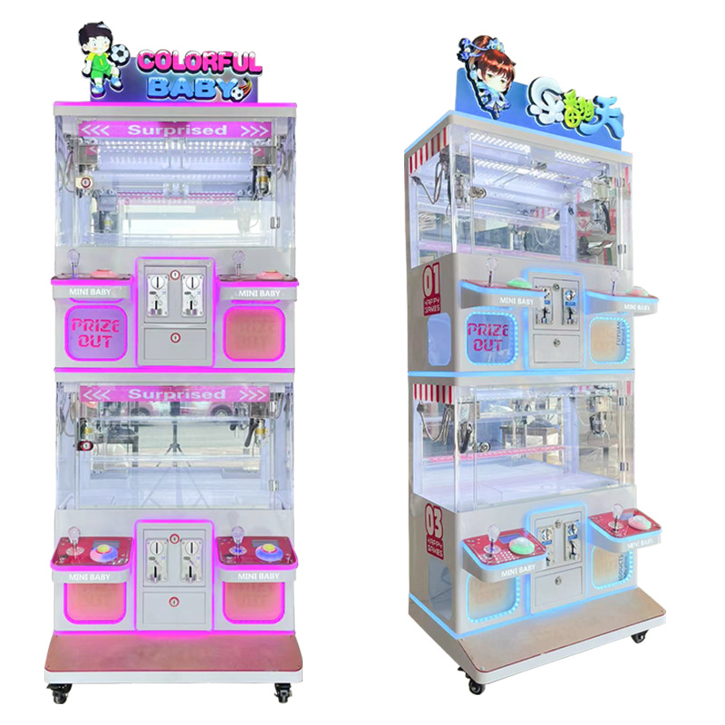 110V/220V/230V Voltage Custom 2-Layer 4-Player Coin-Operated Toy Grabber Claw Machine