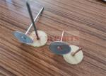 Fire Resisting Insulation Ductwork Cup Head Pin For Welding Rock Wool On Metal