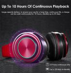 BH3 Glowing Headphones Bluetooth 4.1 Wireless Stereo Portable Foldable Headphone