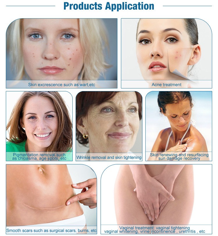 100% Pure Imported USA RF Tube Co2 Fractional Laser Machine Vaginal Tightening
