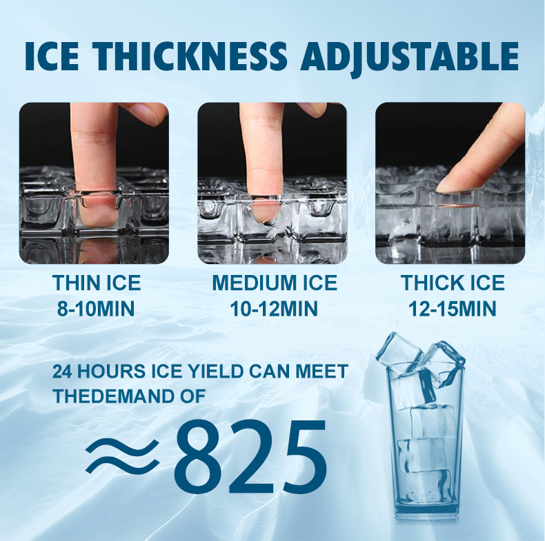 40kg/24Hrs Ice Cube Maker Machine Self-Inspection Small Ice Machine For Home Bar