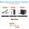 Buy cheap LED 8 Gallon Hygger Aquarium Fish Tank from wholesalers