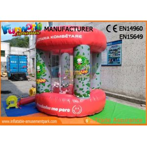 Buy cheap Red PVC Tarpaulin Advertising Inflatables / Cash Machine Inflatable Money Booth from wholesalers