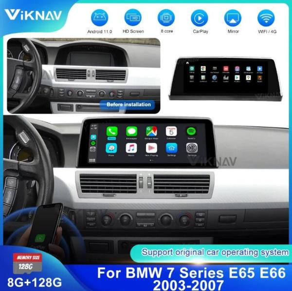 Buy cheap Aftermarket BMW Radio Screen Head Unit 7 Series E65 E66 2003 2004 2005 2006 2007 CarPlay Stereo from wholesalers