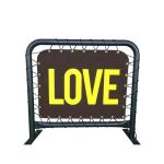 Outdoor 200*90cm Coffee Shop Barriers Silk Screen Printing PVC Cloth Restaurant