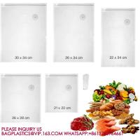 Buy cheap Vacuum Food Saver Bag, Reusable Freezer Bags, Vac Seal Bag Double Lock Zipper product