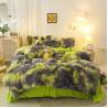 Buy cheap Blue Tie Dye Gradient Shaggy Warm Mink Velvet Duvet Bedding Set for Winter 500TC Gifts from wholesalers