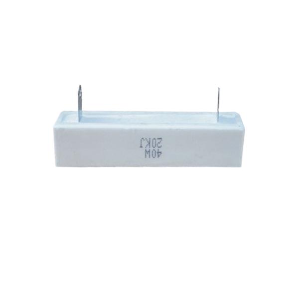 Buy cheap 10W-50W Ceramic Cement Power Resistor 100PPM RoHS Compliant from wholesalers