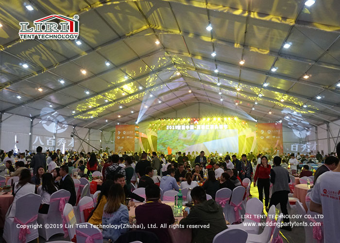40x70m Black Tea Outdoor Exhibition Tents With PVC Walls