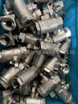 GB Standard Stainless Steel SS304 Fnpt Thread 2-PC Ball Valve with Spring Return