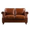 Buy cheap 1-2-3-4 Seater Leather Couch Leather Living Room Sofa Set Rolled Arm Eiderdown Cushion from wholesalers