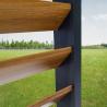 Buy cheap Modern Aluminum Terrace Canopy Roof Louvered Arbours Rot Proof Wooden Coated Pergola from wholesalers