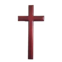 Buy cheap Dark Red Color Olive Wooden Cross Door Hanger For Crafts , Eco - Friendly product