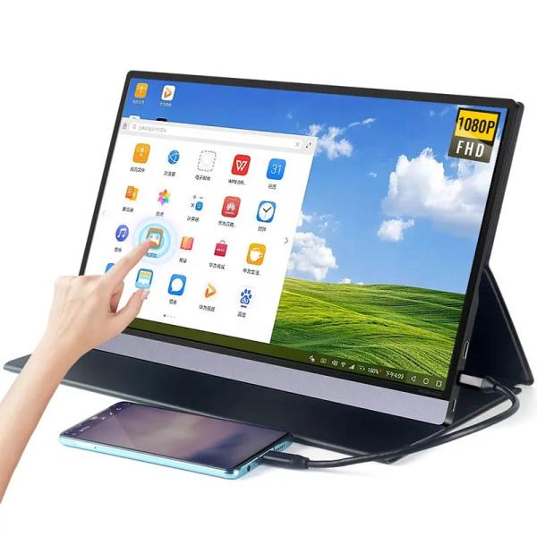 Buy cheap Lightweight LED Widescreen 16 Inch Touch PS4 Portable Monitor 1920x1200 With Mini HDMI USB from wholesalers
