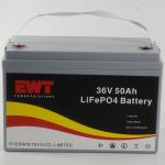 Rechargeable LiFePO4 Lithium Ion Battery Pack 36V 50Ah 1760Wh Battery For Golf