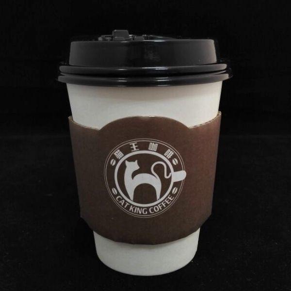Buy cheap Customized Logo Paper Coffee Cup Sleeves , Kraft Paper Coffee Sleeves 16oz from wholesalers