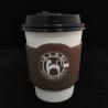 Buy cheap Customized Logo Paper Coffee Cup Sleeves , Kraft Paper Coffee Sleeves 16oz from wholesalers