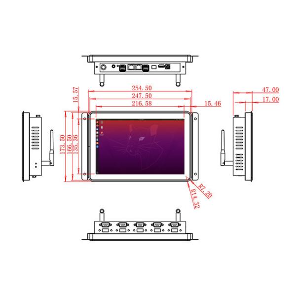 10.1-Inch Linux Interactive Console for Industrial Automation, Healthcare Systems, Smart Kiosks, and Retail Terminals