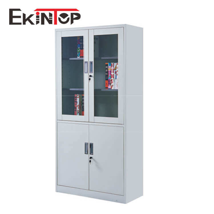 Modern Glass Door File Cabinet Rustproof For Bank Government Office