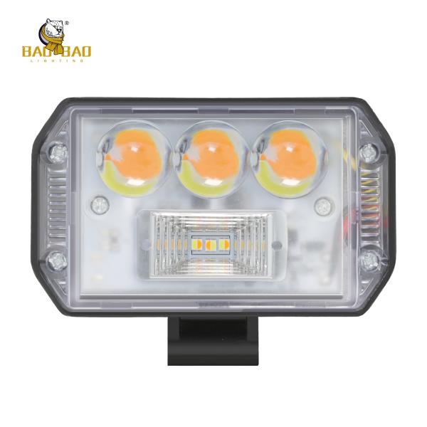 Buy cheap 80V LED Work Light Metal White Yellow Dual Color Flashing Motorcycle Spare Parts from wholesalers