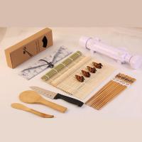 Buy cheap Natural DIY Kitchen Bamboo Sushi Rolling Mats Avocado Slicer Paper Wrapped product