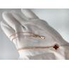 Buy cheap Rose Gold Pendant Necklace For Girlfriend , 18k Magic Alhambra Necklace With Carnelian from wholesalers