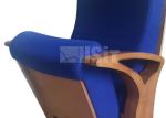 Luxury Folded Up Plywood Auditorium Theater Seats Europe Style With Air Supply