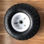 350 4 White Rim Sack Barrow Wheel 10 Inch Rubber Wheelbarrow Wheels For Trolleys