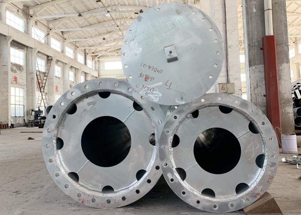 Buy cheap Flange 11m Height Double Circuit Steel Tubular Pole from wholesalers