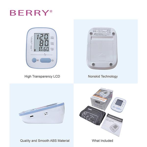 LCD Digital Blood Pressure Meter Portable Upper Arm Type Digital Sphygmomanomete