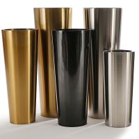 Buy cheap Height 1100mm Cone Stainless Steel Planter For Public Place Decorate product