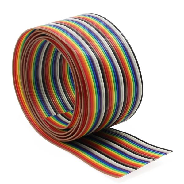 Buy cheap 28AWG 10 Feet Ribbon Cable Assembly 1.27mm Rainbow Color For 2.54mm Connectors from wholesalers