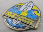 Zinc Alloy, Iron Man Medal, Germany Medals with California Ocean Side, Antique