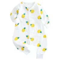 Buy cheap Natural Unisex Muslin Sleeping Bag , Newborn Baby Rompers Long Sleeves product