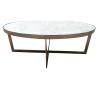 Buy cheap Stone top brass metal finish side table/end table/coffee table for 5-star hotel bedroom from wholesalers