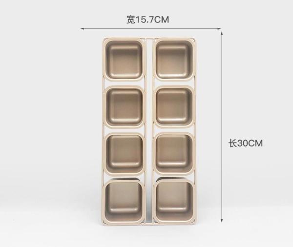 Multi Compartment Baking Molds Carbon Steel Square Cupcake Pan Baking Cooking