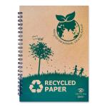 Buy cheap PVC Casing 120sht Recycled Paper Notebook Ring A5 Spiral Hardcover Woodfree from wholesalers
