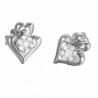 Buy cheap Hot Sale 18K Rose Gold White Gold Heart Stud Earrings for Women Gift (GDE010) from wholesalers