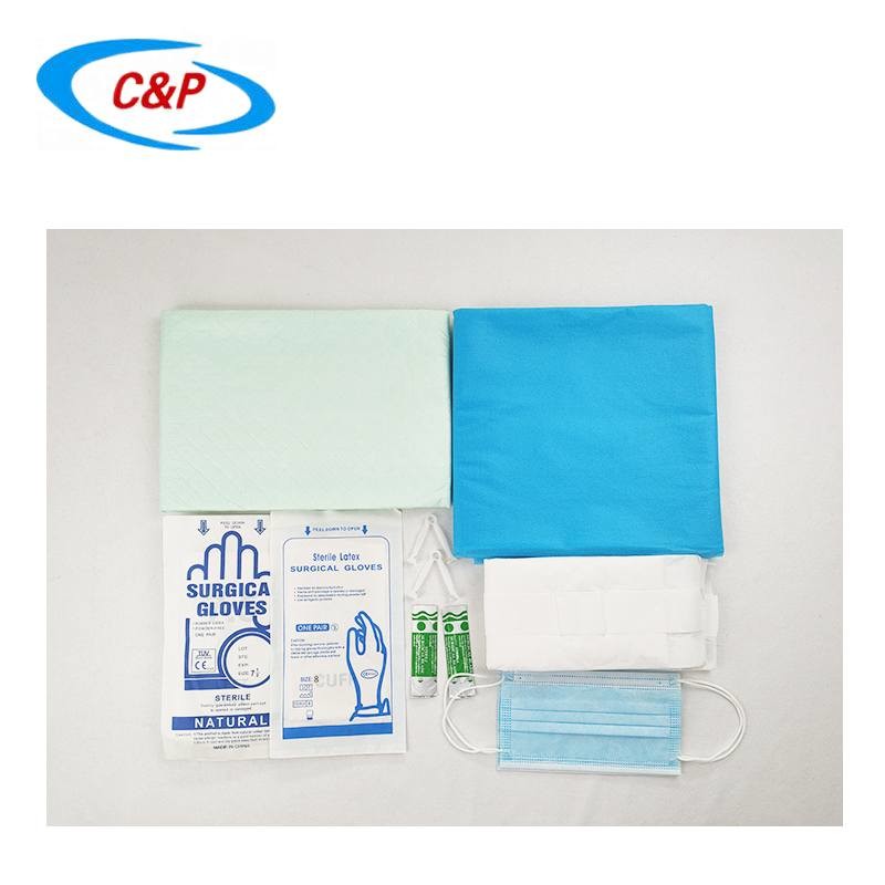 Soft Hydrophilic PP PE Obstetric Disposable Surgical Drapes Sterile Sheet Delivery Kit