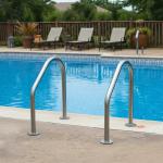 Brushed Stainless Steel Handrails for Outdoor Pools and Spas