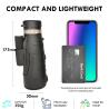 Buy cheap HD 12x50 Mobile Phone Telescope Bak4 With Tripod Holder For Outdoor Camping Bird Watching from wholesalers