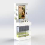 Lucite Crystal Cosmetic Display Stand Floor Essential Oil Rack Display