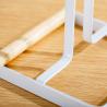 Buy cheap Countertop Metal And Bamboo Paper Towel Holder Kitchen Paper Roll Rack from wholesalers