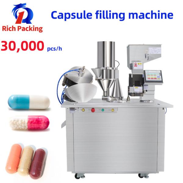Buy cheap Pharmaceutical Powder Semi Auto Capsule Filling Machine PLC Control from wholesalers