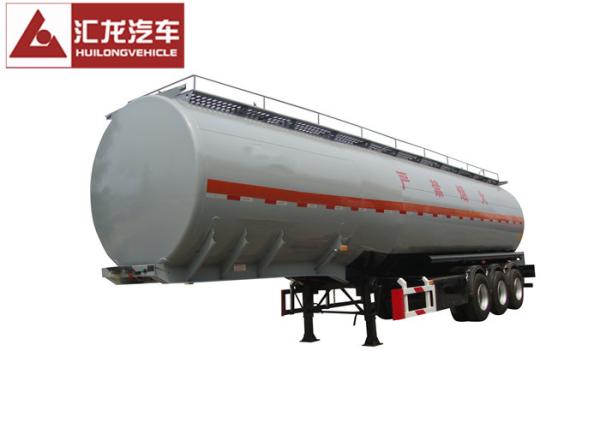 Buy cheap 3 - Axle 36000 L Full Volume Mobile Fuel Trailers Stainless Steel Tank Trailer from wholesalers
