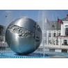 Buy cheap Silver Sphere Water Feature / Sphere Water Fountain Outdoor For Large City Decoration from wholesalers