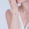 Buy cheap 0.18oz 0.79cm Custom Silver Bracelets Solid 18k Gold Triple Infinity Bracelet from wholesalers