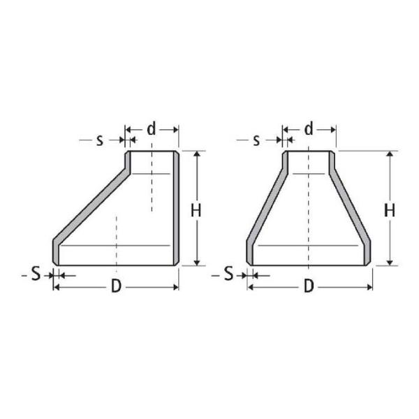 Stainless Steel Reducers Dimensions ANSI B16.9 DIN2616 JIS B2311 Steel Pipe Reducer Concentric Eccentric Seamless Welded