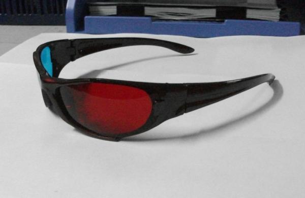 Buy cheap Fashionable Plastic Anaglyphic 3D Glasses Red Cyan With 1.6mm PET Lenses from wholesalers